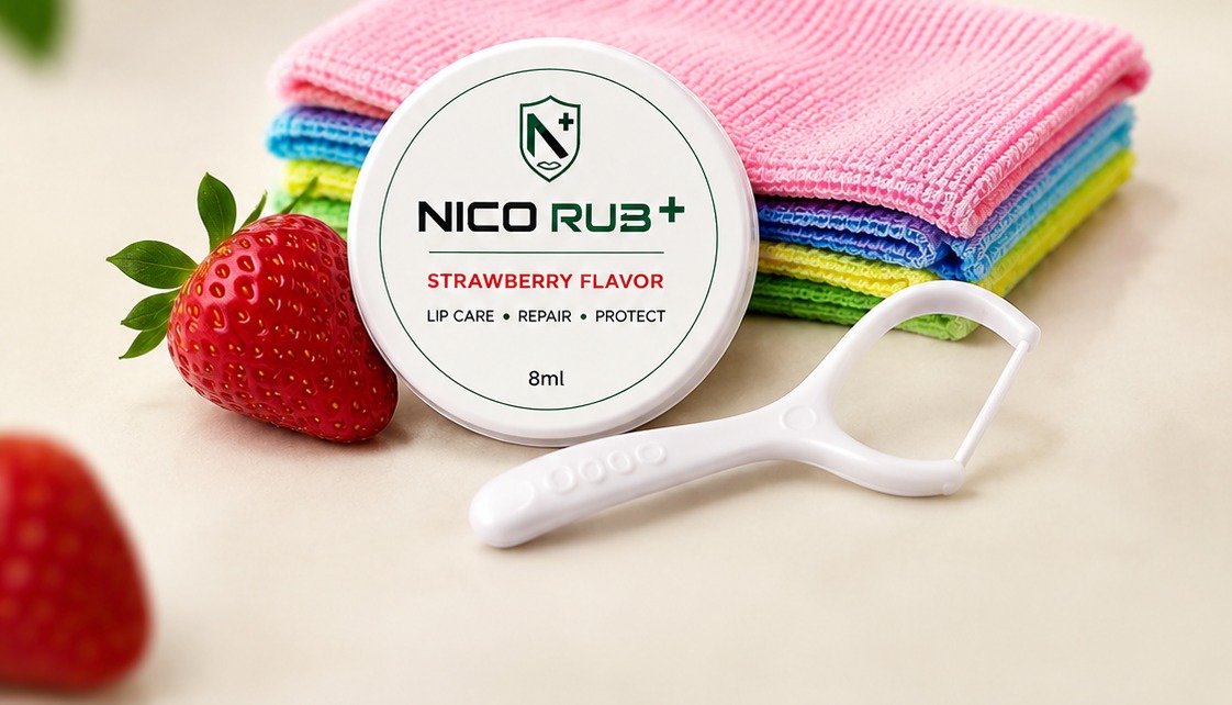 NICO RUB+ Strawberry Single Lip Care Kit